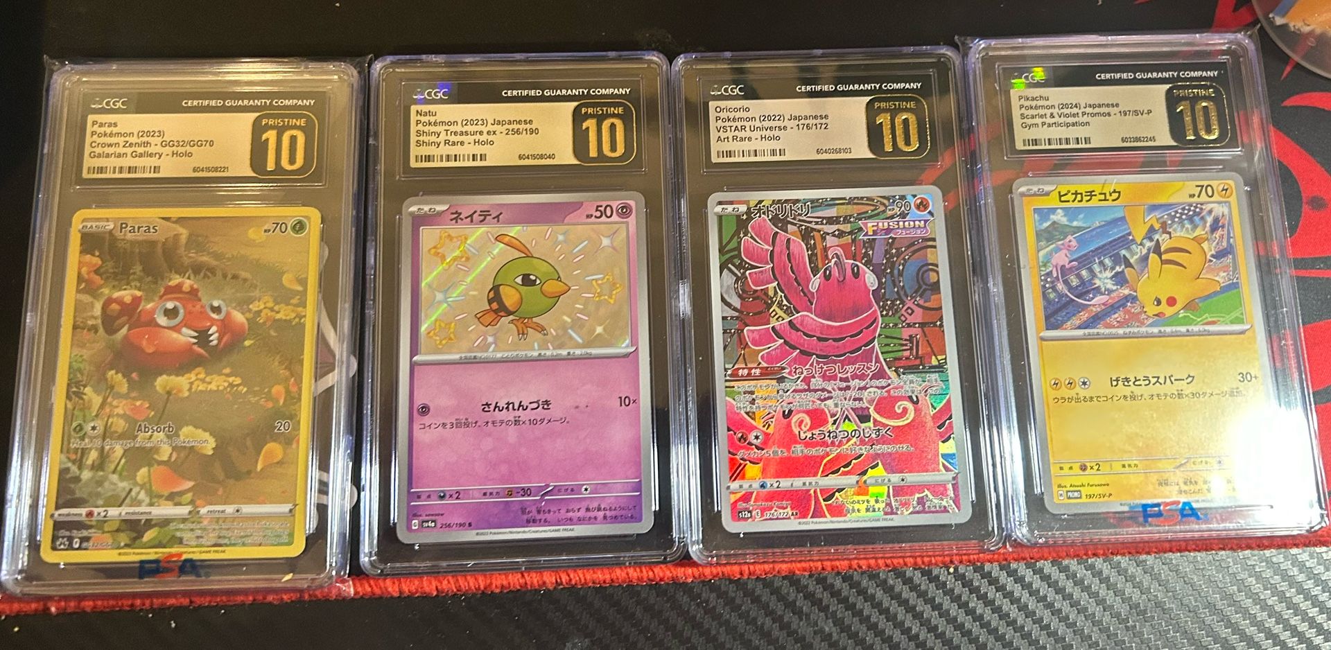 8 Cgc Slabs 4 Gem Mints 4 Pristines