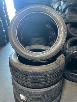 275-50-22 Bridgestone set de 4 llantas usadas como nuevas Instaladas y balanceadas $299 80% de vida