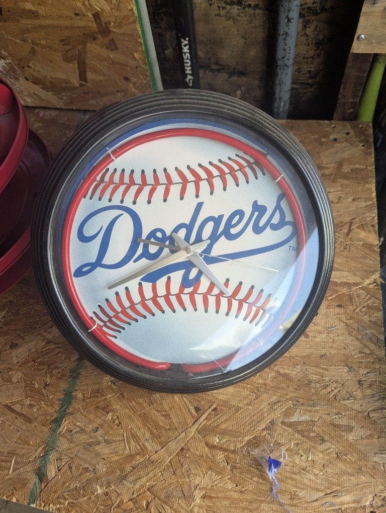 Dodgers Clock