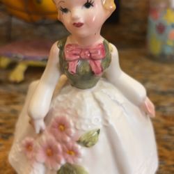 Lefton Victorian Lady Planter Japan