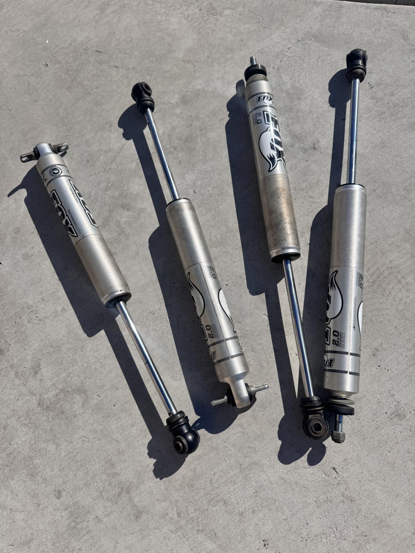 Fox 2.0 Performance Shocks Struts Front & Back Off 2015 Jeep Rubicon