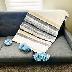 Embroidered Throw Blanket