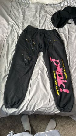 Sp5der p*nk jogger pants men