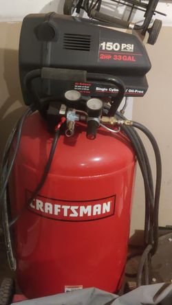 Craftsman 150psi, 33gallon compressor, 120v