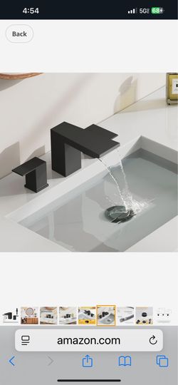 3 Hole Bathroom Faucet Brushed Nicke  And Black ! F4 N $40
