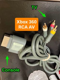 Xbox 360 Composite AV RCA Cable for xbox 360 console audio video
