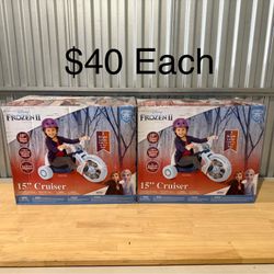 NEW Fly Wheels Disney Frozen Tricycle w/15 inch Front Wheel w/Light, Child Age 3 to 7 Yrs