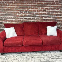 Delivery Available Red sofa couch
