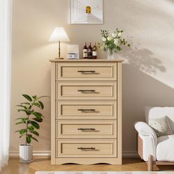 NEW005-LZGX $115  Farmhouse 5 Drawers Dresser