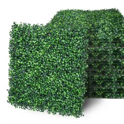 Artificial Boxwood Hedge Panels Faux Grass Wall Backdrop