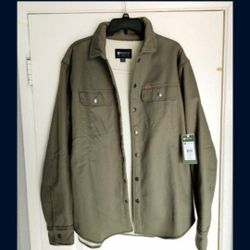 Men's Sherpa Jacket Green Army XL