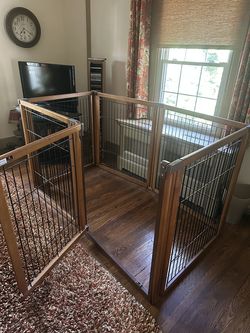 Richell Convertible Elite Pet Gate — 6 Panel — Autumn Matte