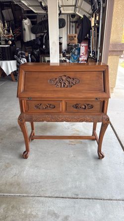 Vintage small secretary desk