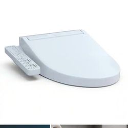 C2 Washlet Electric Heated Bidet Toilet Seat for Elongated Toilet in Cotton White