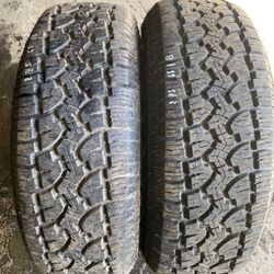 Pair Like New Tires 275 65 18