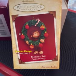 Curious George 2004 Xmas Ornament 