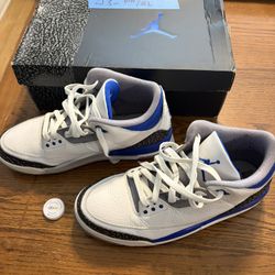 Jordan 3 Racer Blue Retro Pre-Owned Size 10.5