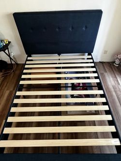 Zinus upholstered bed frame