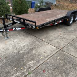 2019 PJ 7x18 Car Hauler/Equipment Trailer