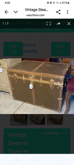 Vintage Steamer Trunk