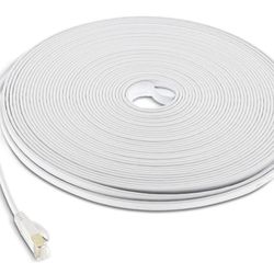 Cat 6 CAT6 Ethernet Cable Cord 150 ft White internet Network Cable High Speed US