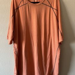 REEBOK, Men’s Orange Activewear Shortsleeve T-Shirt, Size 2XL