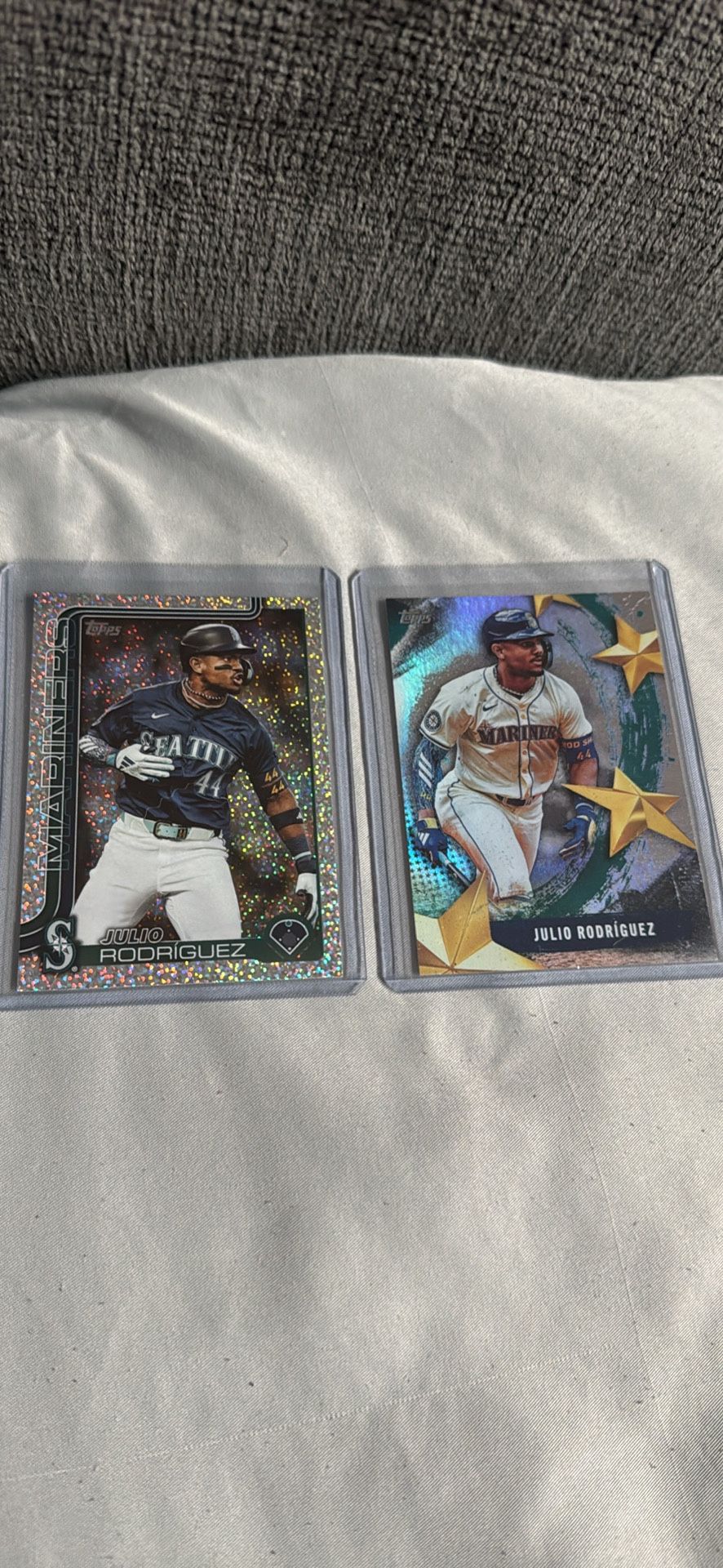 Julio Rodriguez Topps Series One silver And All Star Baseball Cards