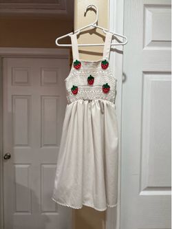 Strawberry girl summer dress