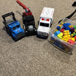 Boys Trucks And Legos 