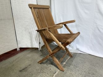 DAVID SMITH & CO Teak Folding Armchairs