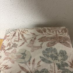 Beige/Floral 5x7 Area Rug washable and non slip