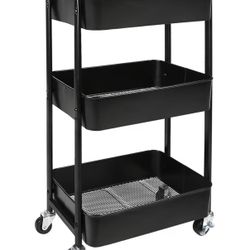 3 Tier Utility Cart With Wheels 