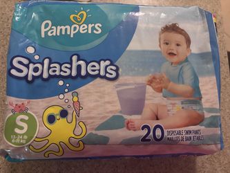 Pampers splashes, swim diapers size small