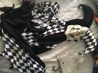 Black Jester Halloween Costume