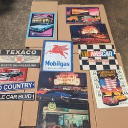 Various Muscle Car Signs 