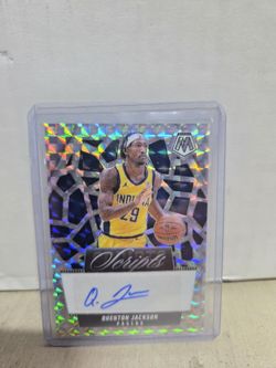 Quenton Jackson PACERS autograph