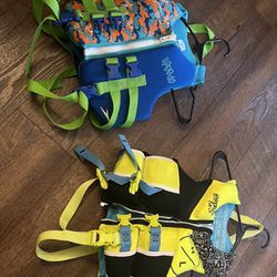 Kid Lifeguard Jackets/2 For $10 /30-50 pounds  33-55 pounds 