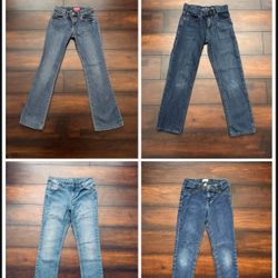 Little Girls Clothes Bundle Old Navy And Children’s Place Denim Blue Jeans Size 8 Fits 7/8