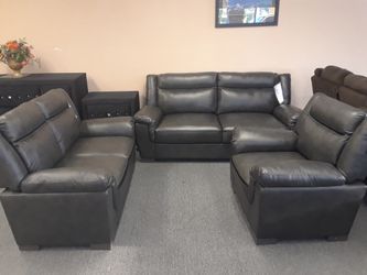 3 piece living room set sofa loveseat and chair