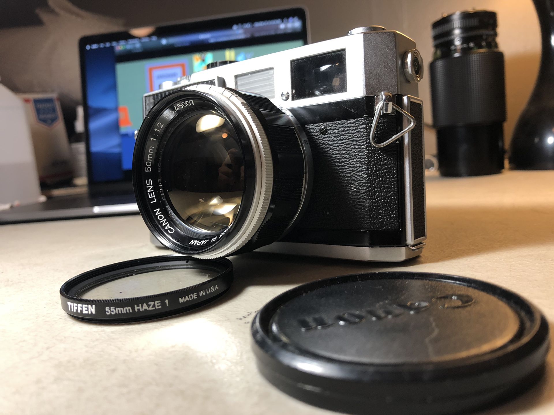 Canon 7 35mm Rangefinder Film Camera with 50mm M39 f/1.2 Lens