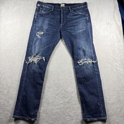 Citizens of Humanity Corey Slouchy Slim Women’s 36x28  Jeans Distress Denim#3177