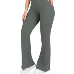 NirLUX™ Crossover High Waist Flare Leggings 30" Inseam