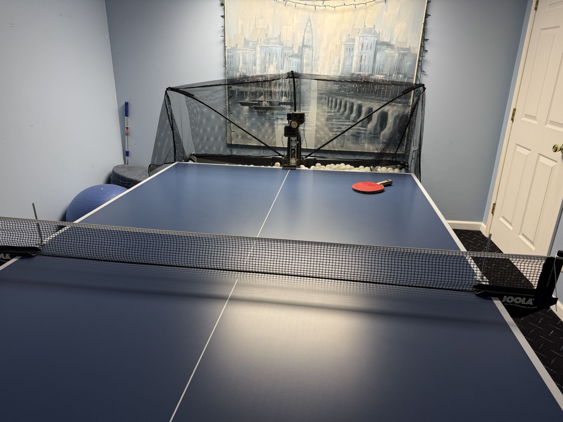 ★★★★★ Suz Table Tennis Robot with Net Ping Pong Ball Machine S201 Automatic Table Tennis Machine for Training with 40mm+ Table Tennis Balls