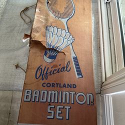 Vintage Badminton Set By Court land With Box