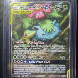 Pokémon Cards Venusaur & Snivy GX  SM229 
