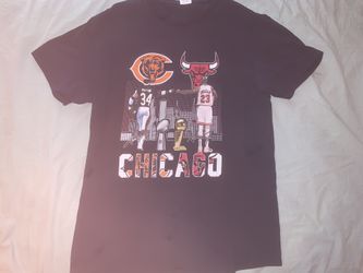 Chicago Michael Jordan & Walter Payton Championship Shirt; Men’s L