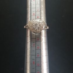 14k White Gold Women's Diamond Ring