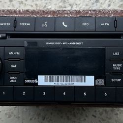 AM FM radio CD/MP3/Sirius