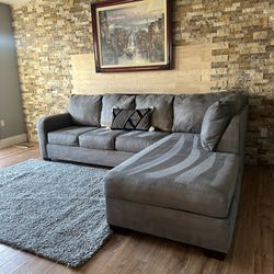 FREE DELIVERY- Living Spaces Grey Sectional Sofa