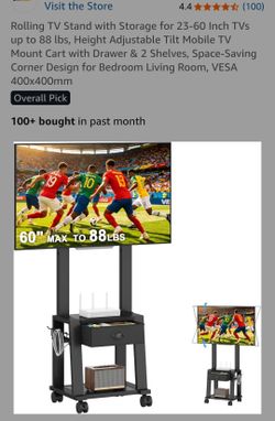 T.V. stand; black